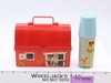 Vintage Fisher-Price 1962 Mini Farm Barn Lunch Box #549 With Silo Thermos