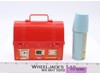 Vintage Fisher-Price 1962 Mini Farm Barn Lunch Box #549 With Silo Thermos