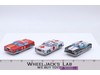 Lot of 3 Vintage Tin Toy Cars Made in Japan Ambulance, Fire Department, Police