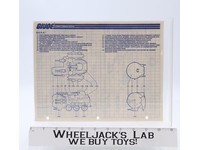 Cobra Bugg 1988 ORIGINAL Instructions Blueprints G.I. Joe Hasbro Action Figure