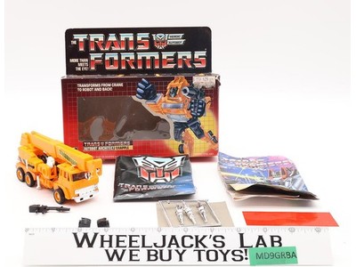 Grapple 100% Complete w/Box 1985 Vintage Hasbro G1 Transformers Action Figure