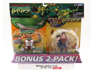 Bonus 2-Pack Raphael and Casey Jones TMNT 2006 Playmates MOSC NEW