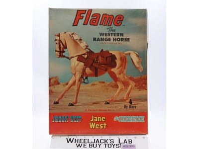 Palomino Flame The Western Range Horse Marx Johnny West 11" Vintage Set
