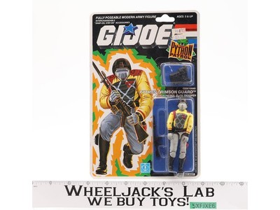 Python Crimson Guard 34 Back GI Joe Python Patrol 1989 Figure NEW MOSC SEALED