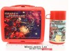 Transformers RED Plastic Lunchbox W/Thermos COMPLETE Aladdin 1984 Vintage