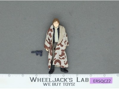 Han Solo Trench Coat 100% Complete Star Wars ROTJ 1983 Vintage Kenner NO REPRO