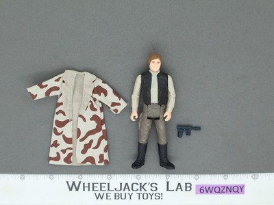 Han Solo Trench Coat 100% Complete Star Wars ROTJ 1983 Vintage Kenner NO REPRO