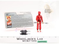 Jinx RED CARDBACK GI Joe 1987 100% Complete Hasbro Action Figure with Baggie