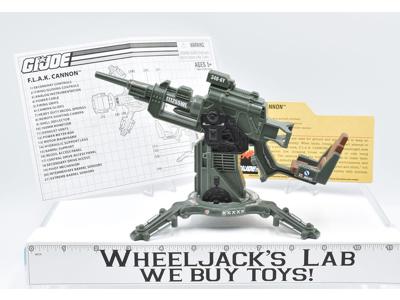 F.L.A.K. Cannon 100% Complete 25th Anniversary 2008 GI Joe Hasbro
