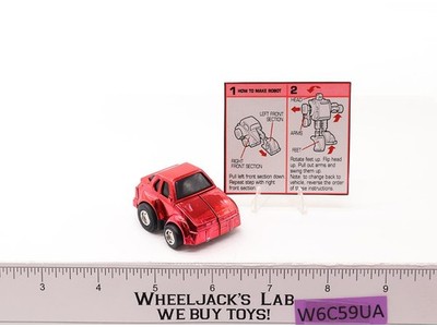 G2 Hubcap METALLIC RED Complete 1993 Hasbro Transformers Vintage Action Figure