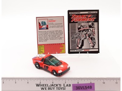 G2 Rapido 100% Complete 1992 Vintage Hasbro Transformers