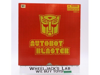 Autobot Blaster Transformers Universe Reissue 2010 Hasbro 100% Complete W/ Box