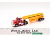 US-1 Red Peterbilt Semi & Gravel Supply Trailer HO Scale Slot Car TYCO 1980s Vtg