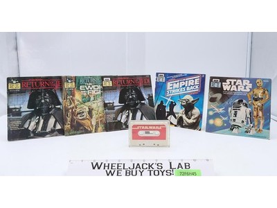 Lot of 5 Star Wars Story Read Along Books Tape & Record Buena Vista Records