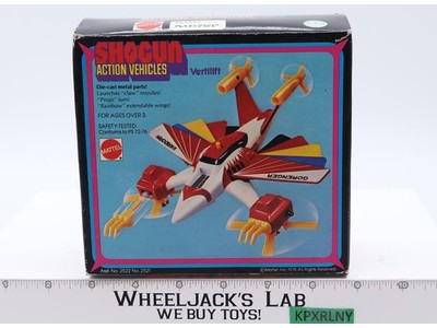 Vertilift Die-Cast W/Box 100% Complete Shogun Vehicles 1978 Mattel Vintage MIB