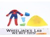 Spiderman/Batman/Robin Original Clothing & Accessories ONLY Mego 8" 1974 Vintage