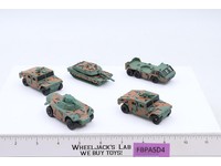 Matchbox Rolamatics Lot of 5 Tank HUMMER x2 Transporter 1994 Weasel Tank 1974