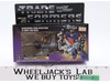 Bombshell 100% Complete W/BOX & INSERT 1985 Vintage Hasbro G1 Transformers