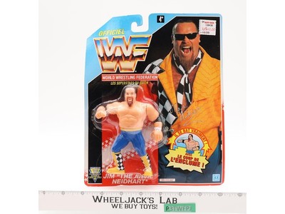Jim The Anvil Neidhart WWF Wrestling 1992 Hasbro Action Figure NEW MOSC SEALED