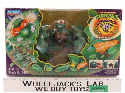 Hero Hatchin Michaelangelo Kowabunga Crackin Turtle Egg TMNT Playmates NEW MISB