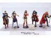 Lot of 5 Wonder Woman DC Comics and Thor Marvel Action Figures