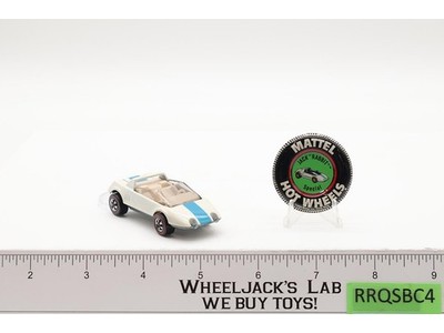 Jack Rabbit Special White Enamel Hot Wheels 1969 1970 Mattel Redline w/ BUTTON
