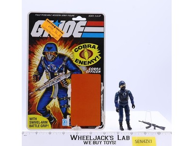Cobra Officer V1.5 100% Complete 32 Cardback G.I. Joe 1982 Hasbro Vintage Figure
