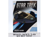 #38 Starfleet Delta Flyer Shuttlecraft Star Trek Eaglemoss Magazine