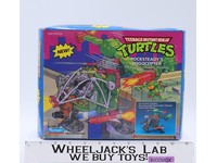 Rocksteady's Pogocopter 100% Complete TMNT 1991 Playmates Action Figure Vehicle