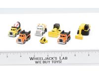 Lot of 6 Construction Vehicles 1988 Micro Machines Lewis Galoob Vintage