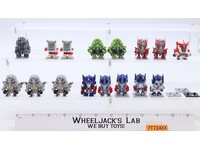 Transformers 30th Anniversary Lot of 16 Mini Figs 2014 Hasbro Figures W/13 Bases