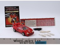 Sideswipe 100% Complete Vintage 1985 G1 Transformers Hasbro Action Figure