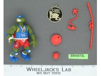 Track 'N Field Leo 100% Complete Teenage Mutant Ninja Turtles TMNT 1992 Vintage