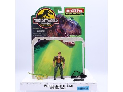 Dieter Stark 100% Complete The Lost World Jurassic Park 1997 Kenner W/CARDBACK