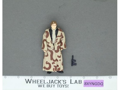Han Solo Trench Coat 100% Complete Star Wars ROTJ 1983 Vintage Kenner NO REPRO