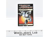Jazz Action Figure Vintage Instruction Manual Booklet 1984 G1 Transformers