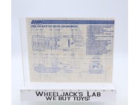 Polar Battle Bear (Skimobile) 1983 ORIGINAL Instructions Blueprints G.I. Joe