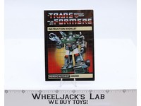 Hound Instruction Manual Booklet Action Figure 1984 Hasbro G1 Transformers