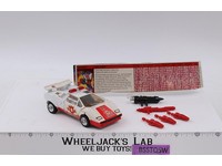 Red Alert W/Tech COMPLETE 1985 Vintage Action Figure G1 Transformers Lamborghini