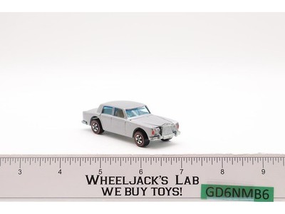 Rolls-Royce Silver Shadow Gray Enamel 1969 Redline Hot Wheels Mattel Vintage HK