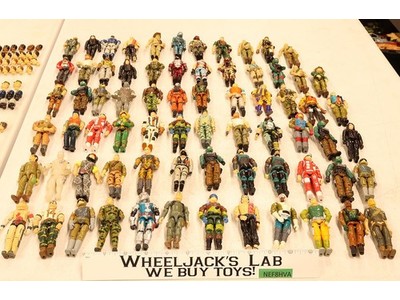 Lot of 71 GI Joe Action Figures Hasbro 1980s - 1990s Vintage