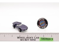 Turbofire Purple w/ White Interior & BUTTON 1969 Hot Wheels Mattel Redline RL
