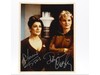 Deanna Troi Tasha Yar Star Trek Marina Sirtis Denise Crosby AUTOGRAPHED 8x10