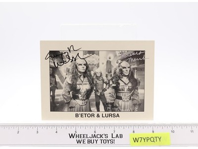 Lursa & B'Etor Duras Sisters Star Trek March/Walsh AUTOGRAPHED 4x6 Picture