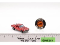 Red Custom Mustang Red Interior W/ BUTTON 1968 Hot Wheels Mattel Redlines RL