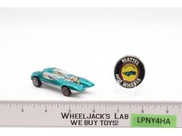 Splittin Image Aqua W/ BUTTON 1968 Hot Wheels Mattel Vintage Redlines RL