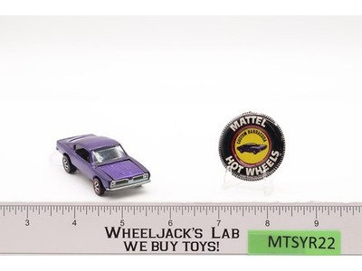 Custom Barracuda Purple W/BUTTON 1967 1968 Hot Wheels Redline Mattel Vintage USA