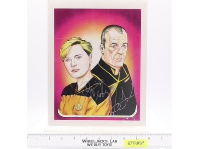 Denise Crosby Jerry Doyle Star Trek/Babylon 5 AUTOGRAPHED 8x10 Artist Print
