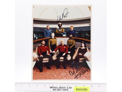 Cast of Star Trek Next Generation Sirtis Dorn AUTOGRAPHED 8x10 Photograph