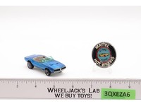 Custom Firebird Blue W/BUTTON Silver Interior 1968 Hot Wheels Mattel Redlines RL